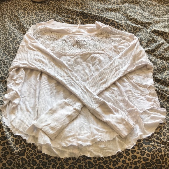 Free People white Spring Valley Henley - Picture 4 of 6